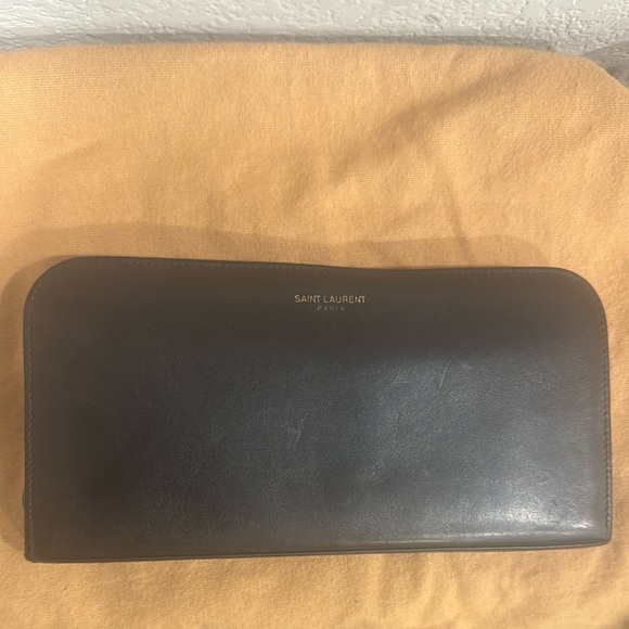 Saint Laurent Black Leather Wallet - Picture 1 of 10